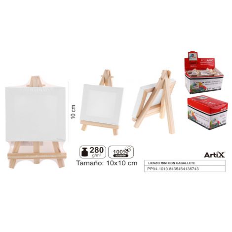 Podobrazie ze sztalugą Artix, 10x10cm 280g - 2